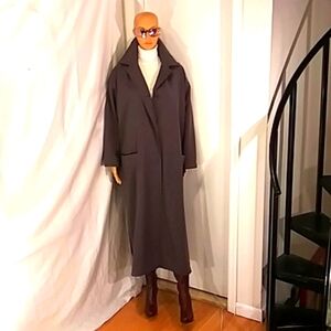 🔥 Like New Calvin Klein Grey Long Cover Coat